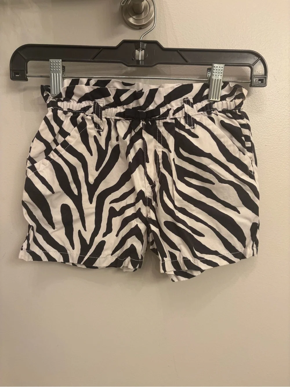 Zebra Print girls Gymboree size  7 Casual Shorts - Black & White